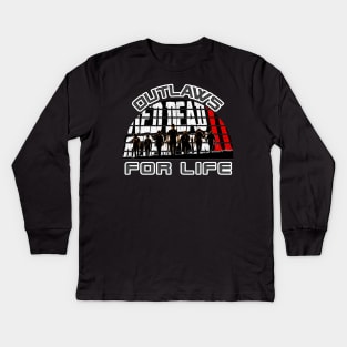 Red Dead Redemption 2 Tee Shirt Outlaws 4 Life Gift Ideas Fan Art Kids Long Sleeve T-Shirt